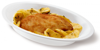 Cotoletta di pollo con patate